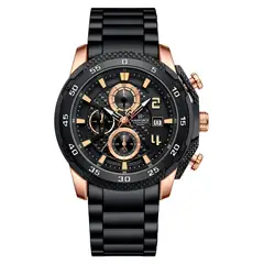 NAVIFORCE - Reloj Casual Nf8047s Crono Hombre Acero+ Estuche