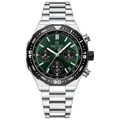 NAVIFORCE - Reloj Casual Nf8049 Crono Hombre Acero+ Estuche