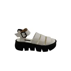 MERCEDES CAMPUZANO - Sandalia Plataforma Harmony Marfil