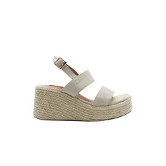 MERCEDES CAMPUZANO - Spadrilla Plataforma Victoria de Mujer Beige