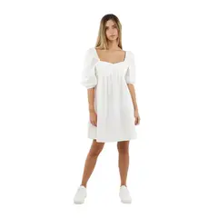 MERCEDES CAMPUZANO - Vestido Corto Sunrise Marfil