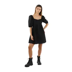 MERCEDES CAMPUZANO - Vestido Corto Sunrise de Mujer Negro