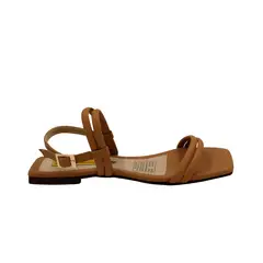 MERCEDES CAMPUZANO - Sandalia Plana Giulia de Mujer Beige
