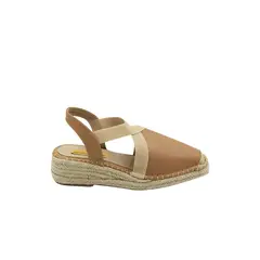 MERCEDES CAMPUZANO - Spadrilla Plana Dalel de Mujer Beige