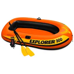 GENERICO - Bote Inflable Intex Canotaje Explorer 300 + Remos 3 Personas