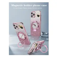 GENERICO - Funda Para Celular De Mujer Con Espejo Y Soporte Redmi note 13C 4g