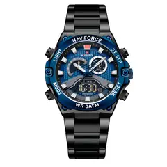 NAVIFORCE - Reloj Casual Nf9207 Crono Hombre Acero+ Estuche