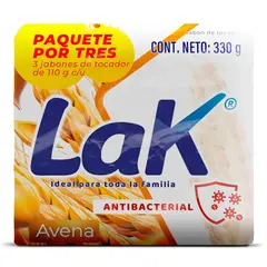 AZUL K - Jabón de Tocador Antibacterial Avena x 3und x110g cu