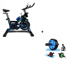 GENERICO - Bicicleta Estatica Spinning Gimnasio + Rueda Abdominal..