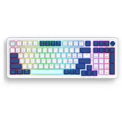 REDRAGON - Teclado Eisa Pro K686WB 96% RGB Blanco-Azul ENG