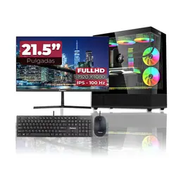 JANUS - Computador Gamer AMD Ryzen 7 5700G RAM 32GB SSD 512GB Monitor 22 Pulgadas 100Hz