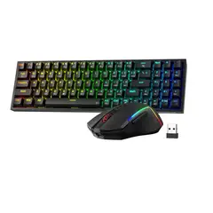 REDRAGON - Combo Teclado Mouse S136 Inalambrico Rgb
