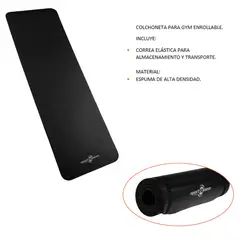 SPORTFITNESS - Colchoneta Enrollable Gym Ideal Para Ejercicios Y Yoga