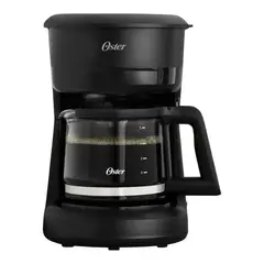 OSTER - Cafetera Oster, 5 Tazas, con Filtro Reutilizable Negra.