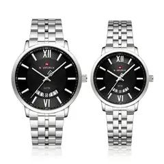 NAVIFORCE - Reloj Pareja Nf9238 Crono Love Acero + Estuche