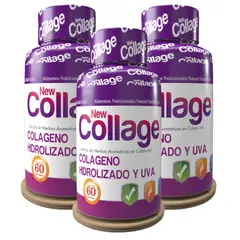 NATURAL ENERGY PRODUCTS - New Collage - Colágeno Hidrolizado x3