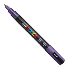 KORES - Marcador De Uni Posca Pc-3m Pintura Acrilica Violeta Glitter