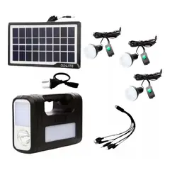 GENERICO - Linterna Solar Multiusos Led Carga Solar Y Usb Portatil