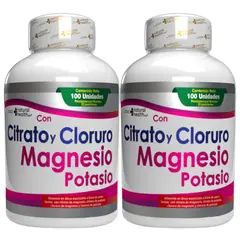 NATURAL ENERGY PRODUCTS - Citrato - Cloruro De Magnesio Y Potasio Puro x2