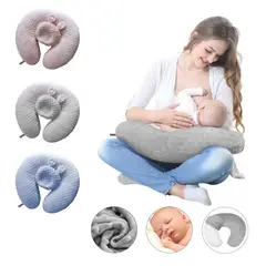 BABY ON - Almohada Cojin Materno De Lactancia Multiusos Gris