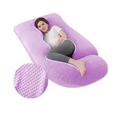 BABY ON - Almohada Ortopédica De Maternidad y Descanso Grande Rosa
