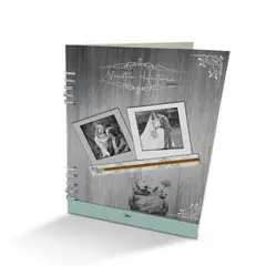 GENERICO - Album Bodas-01 24cm x 32cm Color Azul y Blanco