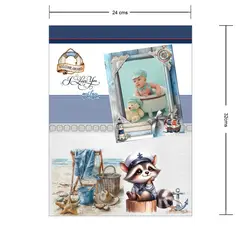 GENERICO - Album Niño Marinero-03 24cm x 32cm Color Blanco y Azul