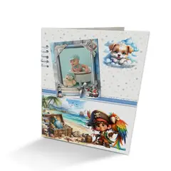 GENERICO - Album Niño Pirata-02 24cm x 32cm Color Blanco y Azul