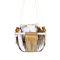 ARTESANAL - Columpio colgante para bebé silla infantil