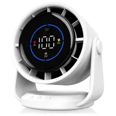 GENERICO - Ventilador de escritorio silencioso para montaje en pared pantalla digital