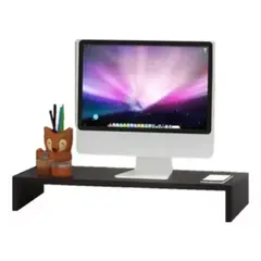 GENERICO - Soporte Para Monitor De Escritorio Funcional Color Wengue
