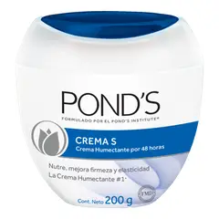 PONDS - Crema facial Humectante Nutritiva para Piel Seca 200ml