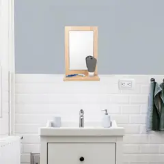 RTA DESIGN - Espejo Rectangular Shaver Gris Diseño Moderno