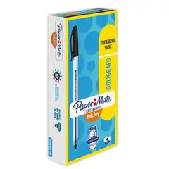 PAPER MATE - Bolígrafo Kilométrico Negro x 12 Unidades
