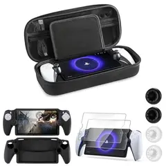 GOVO - Estuche Rígido Playstation Portal Ps5, funda, 2 protectores y 4 grips.