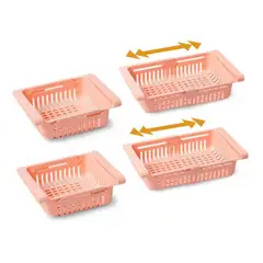 AFM - Organizador Nevera Expandible Plástico Multiusos X 4 Und