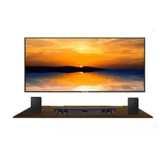 GENERICO - Repisa Flotante Para TV Funcional Sujeta Libros Color Wengue