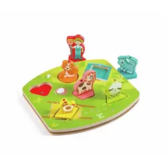 HAPE TOYS - ROMPECABEZAS PARA NIÑOS ANIMALES DE GRANJA CON SONIDO