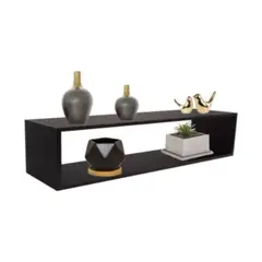 GENERICO - Repisa Base Soporte Flotante Sujeta Libros Decorativa Color Wengue