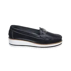 GENERICO - Zapato Mocasín Mujer Cuero Tacón Alto Corrido