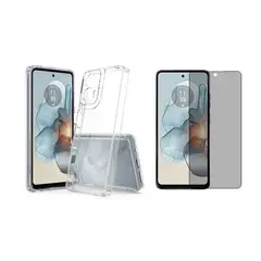 GENERICO - Funda Rígida Antichoque + Hidrogel Antiespia Motorola Moto G04 G04S