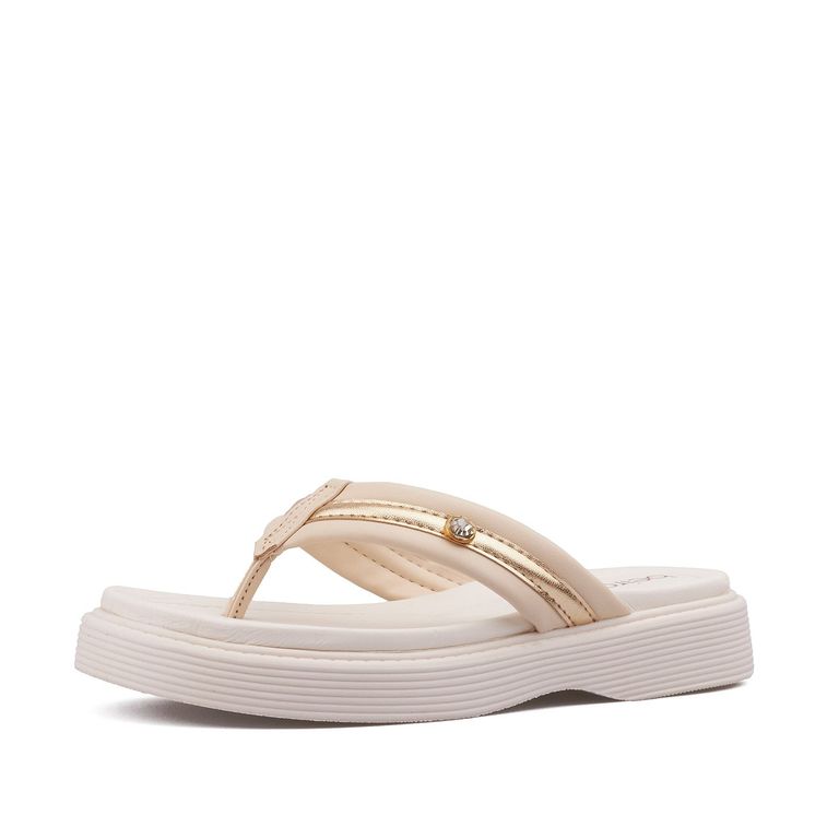 Imagen de Sandalia playera para mujer 0228537-102CREMA