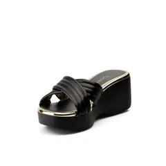 BEIRA RIO - Plataforma para mujer Negro-Dorado 0228455-304DORADO