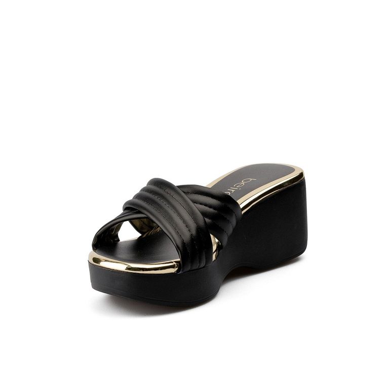 Imagen de Plataforma para mujer Negro-Dorado 0228455-304DORADO