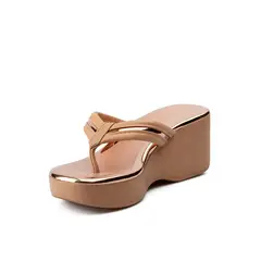 BEIRA RIO - Plataforma para mujer 0228455-305OROROSA