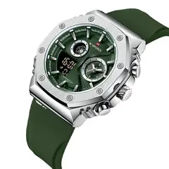 NAVIFORCE - Reloj Deportivo Nf9216t Goma Hombre Led + Estuche