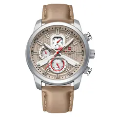 NAVIFORCE - Reloj Casual Nf9211l Cuero Hombre + Estuche
