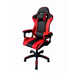 ERGONOMUS - Silla Gamer Ergonómica Reclinable Soporte Lumbar Negra Rojo