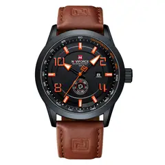 NAVIFORCE - Reloj Casual Nf9229 Cuero Hombre + Estuche