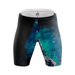 ARMAZI SPORT - LYCRA SHORT DE COMPRESIÓN NATACIÓN ARMAZI HOMBRE NEGRO GALAXIA
